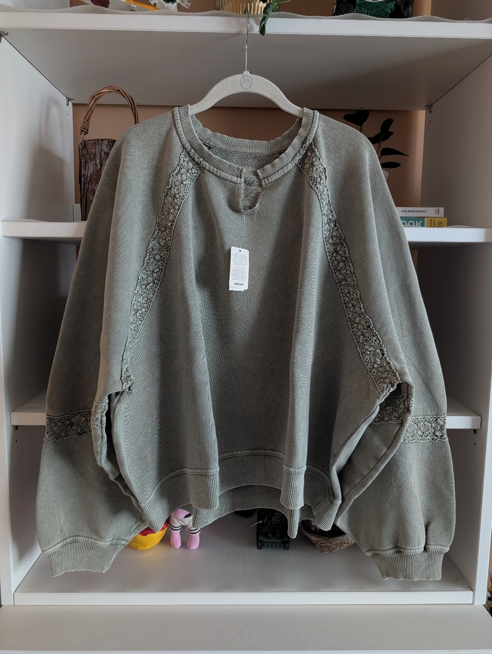Aerie Hey Crochet Sweatshirt